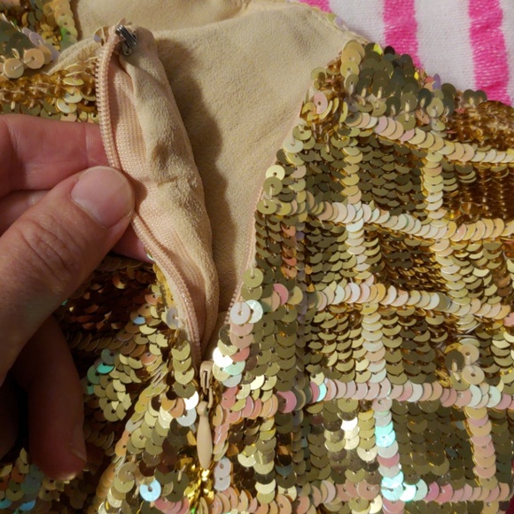 MODA INTERNATIONAL sequin miniskirt - Picture 5 of 7